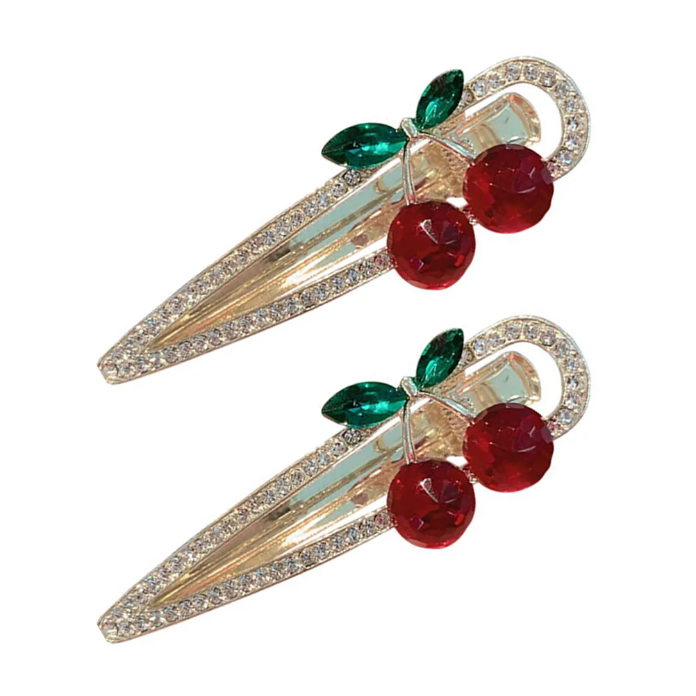 

Hair Clips Clip Alligator Barrettes Snap Rhinestone Girls Crystal Metal Accessories Floral Barrette Double Decorative Hairpins