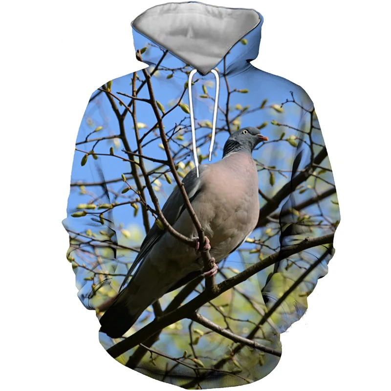 

Dove Hoodie Men Women 3D Bird Print Streetwear Animal Parrot Hip Hop Activewear Fashion Alternative Sweatshirts