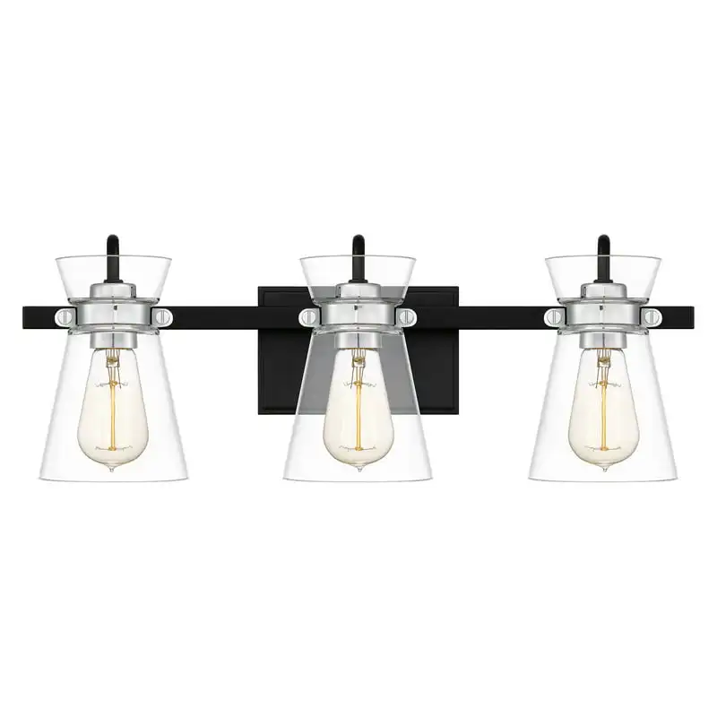 

3-Light Matte Black Light