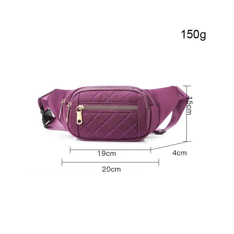 Custom Fashion Red Outdoor Chest Shoulder Bag Sports Backpack Grid Fanny Pack Crossbody Pouch Waist Bag For Women