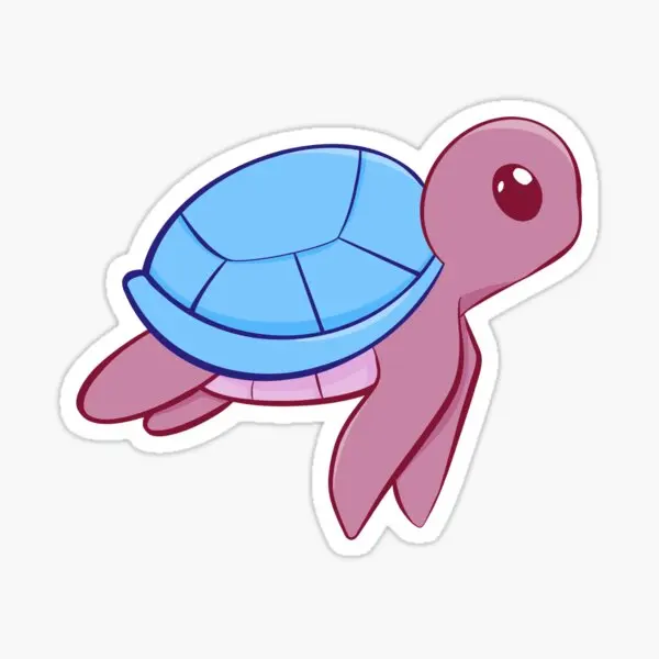 

Cartoon Turtle 5PCS Stickers for Cartoon Wall Water Bottles Car Bumper Decorations Room Living Room Anime Kid Funny Print