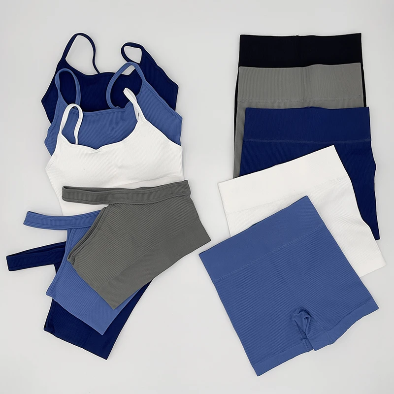 1/2/3pcs Seamless Yoga Set Women Gym Clothes Sportswear Yoga Suits for Fitness Gym Set Underwear Tracksuits Leggings Sports Bra