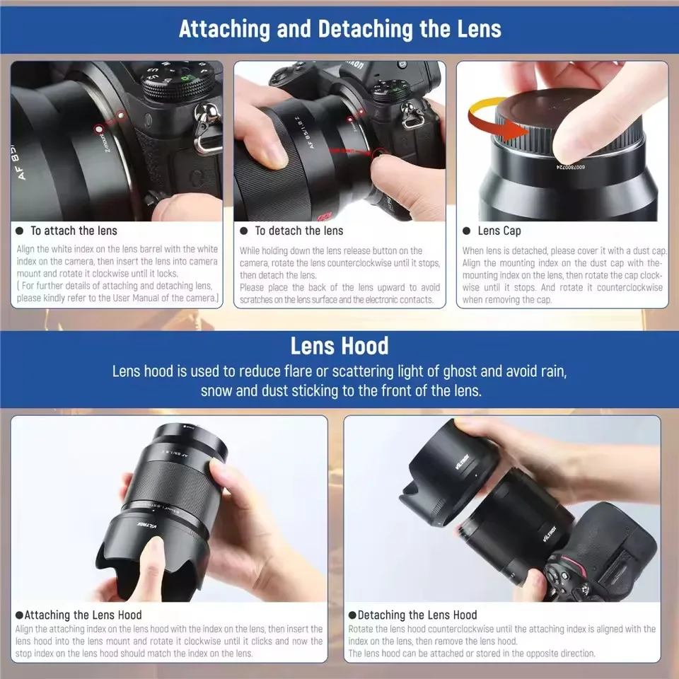Фото VILTROX 85mm F1.8 II STM объектив с автофокусом и фиксированным фокусным расстоянием, с большой апертурой, для беззеркальных камер Nikon Z, Sony E, Fuji FX. №5
