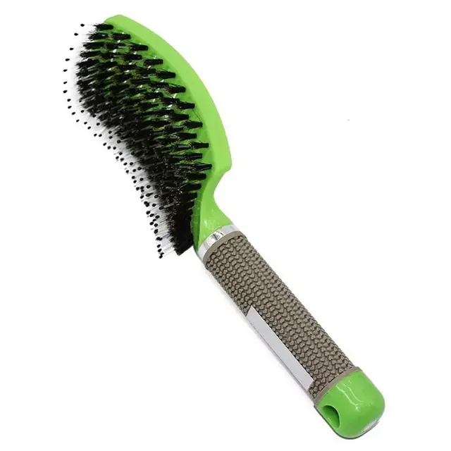 Hair Scalp Massage Comb Bristle Nylon Hairbrush Wet Curly Detangle Hair Brush For Salon Barber Hairdressing Styling Tools