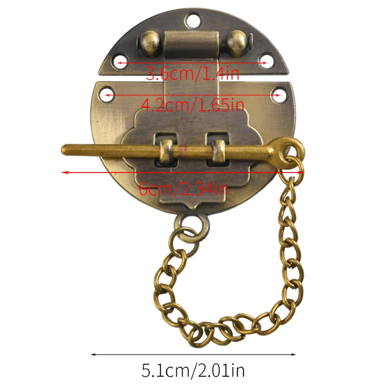 

Античная бронзовая пряжка для деревянных коробок