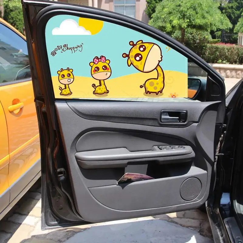 

Car Sun Shade For Window Baby Magnetic Curtain For Car Window Car Window Covers Universal Side Window Curtain With Adorable