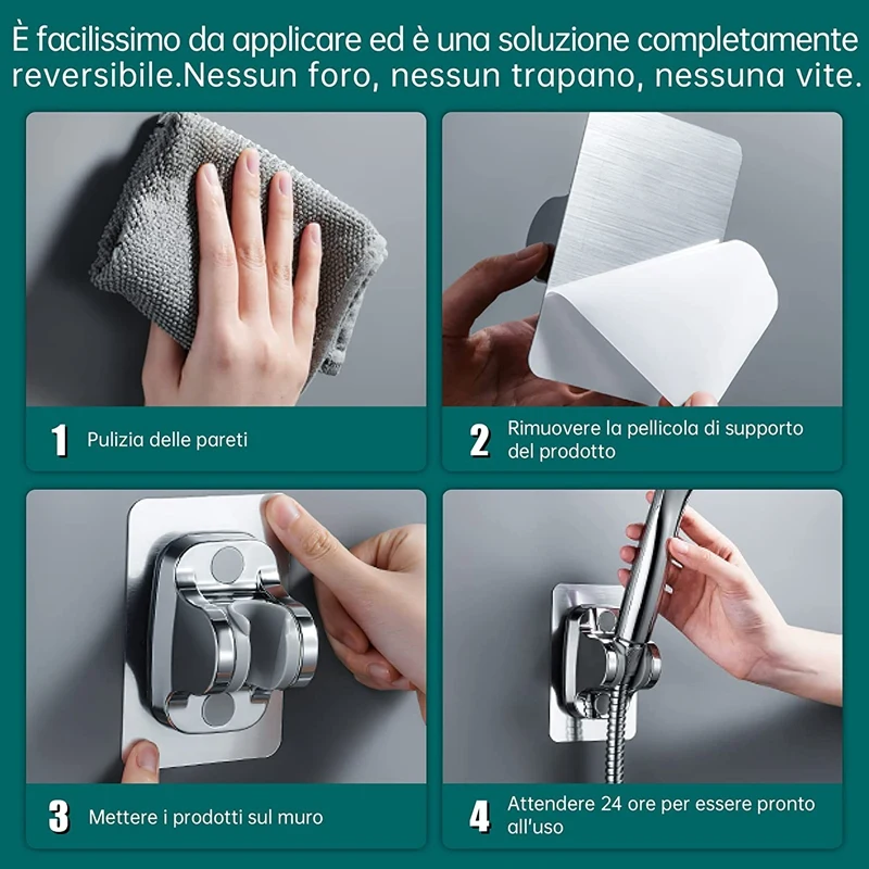 Держатель насадки для душа без сверления держатель ручного с регулируемым углом