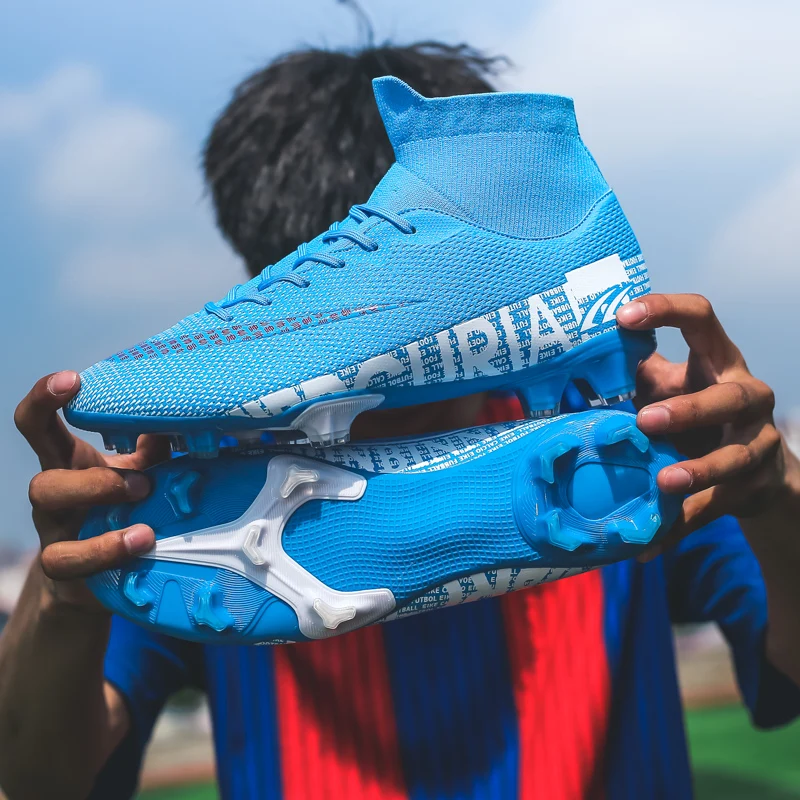 

Mens Soccer TF/FG Football Shoes High Ankle Kids Cleats Training Sport Sneakers Outdoor Soccer Boots For Men Women Soccer Shoes