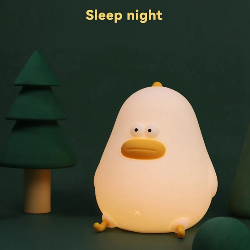Акция! Ночник "Спящая курица" для рабочего стола, прикроватный интеллектуальный датчик поглаживания для спальни, кормления младенца в ночное время.