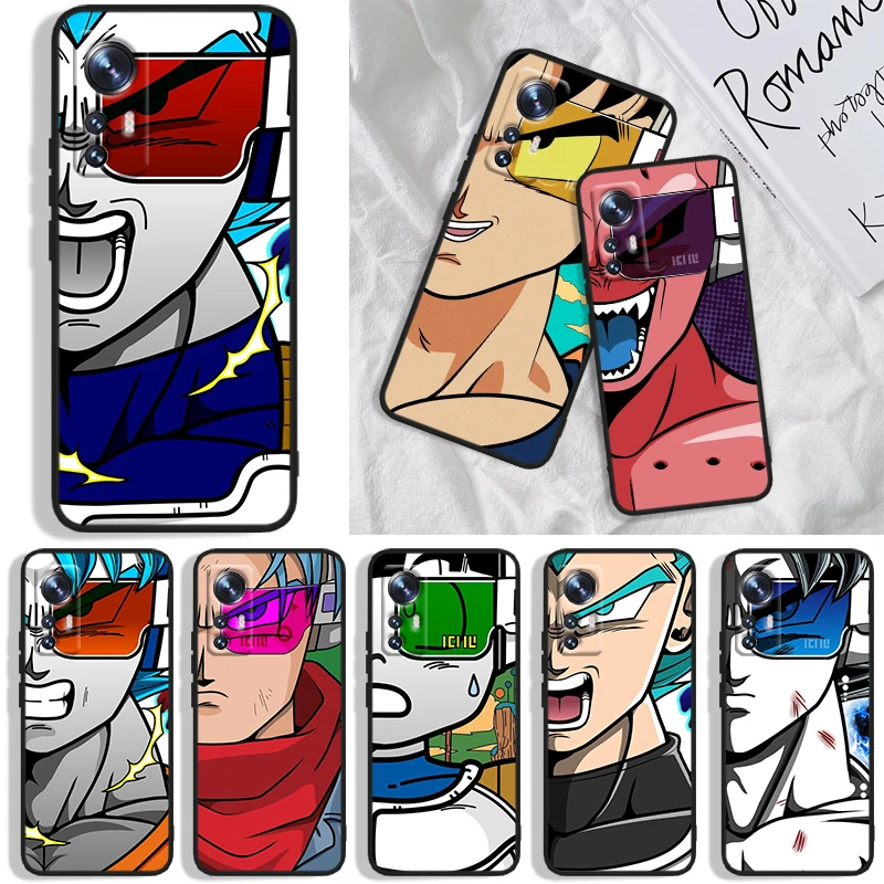 

Personality Dragon Ball Phone Case For Xiaomi Mi A1(5X) A2(6X) A3(CC9E) Play Mix 3 8 9 9T Note 10 Lite Pro SE Black luxury Soft