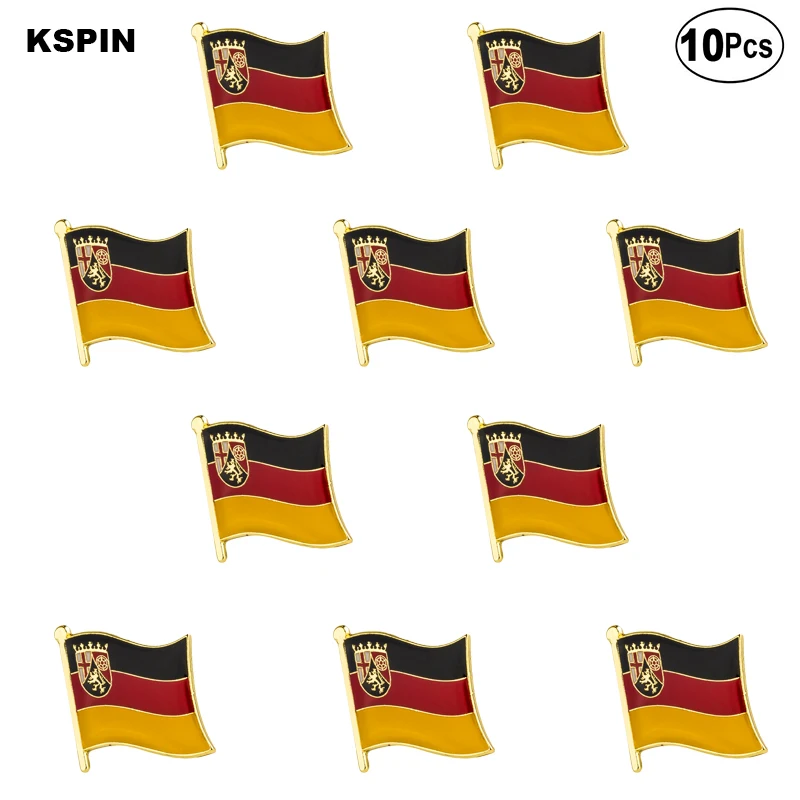 

Rhineland Palatinate Lapel Pin Flag badge Brooch Pins Badges 10Pcs a Lot