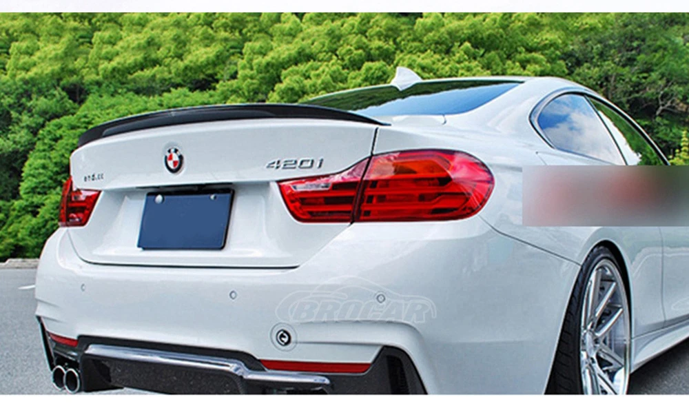 

For BMW 4 Series F36 4 Door Sedan Fastback 428i 430i 435i 2014 2015 2016 2017 2018 2019 2020 P Type Real Carbon Fiber Spoiler