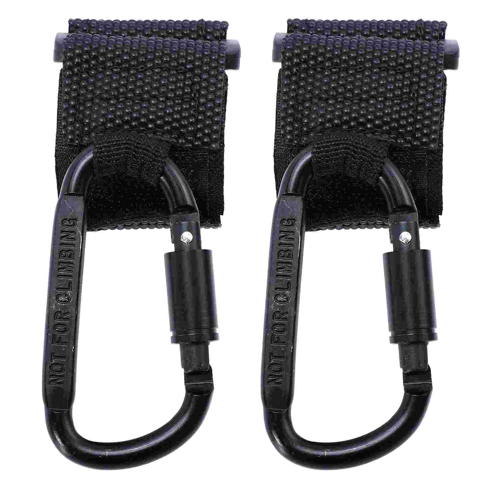 

2 Pcs Hook Clip Stroller Hooks Bicycle Motorcycle Bag Hanging Pu Non-slip Mother