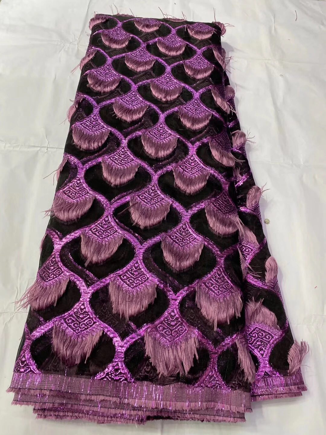 2020 Последний 3D-кружевная ткань африканского высокого качества Французская сетчатая кружевная ткань сетчатая нигерийская KYY20112A.