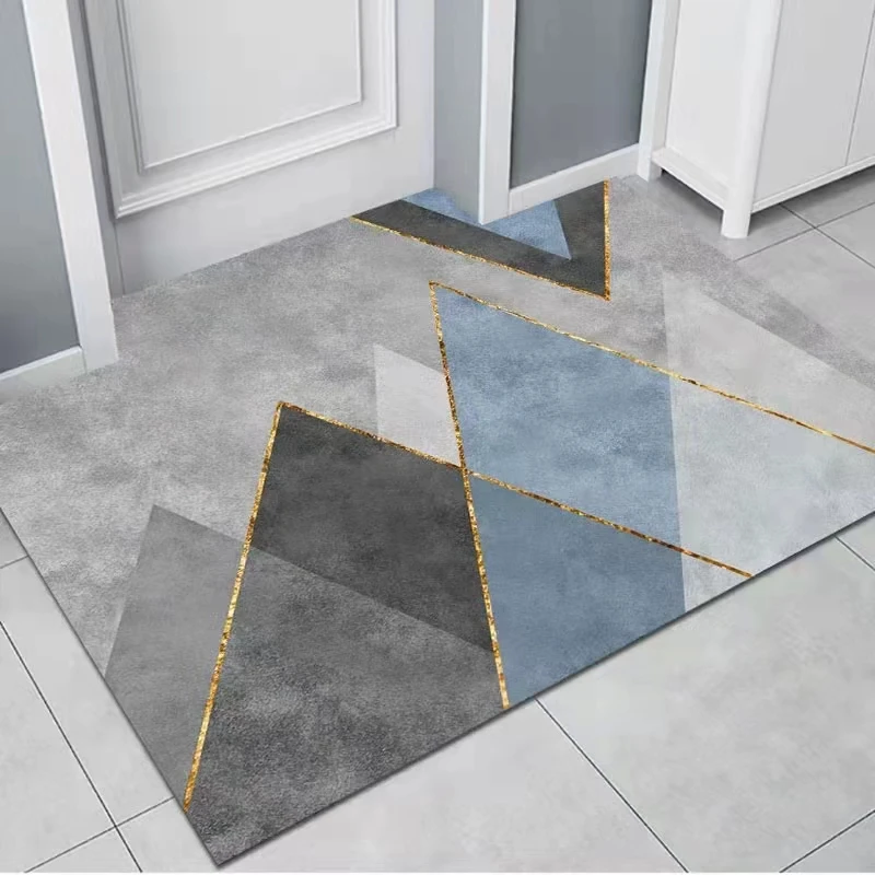 

Balcony custom tile carpet PVC washable cut-out floor mat door mat kitchen covered with waterproof mat