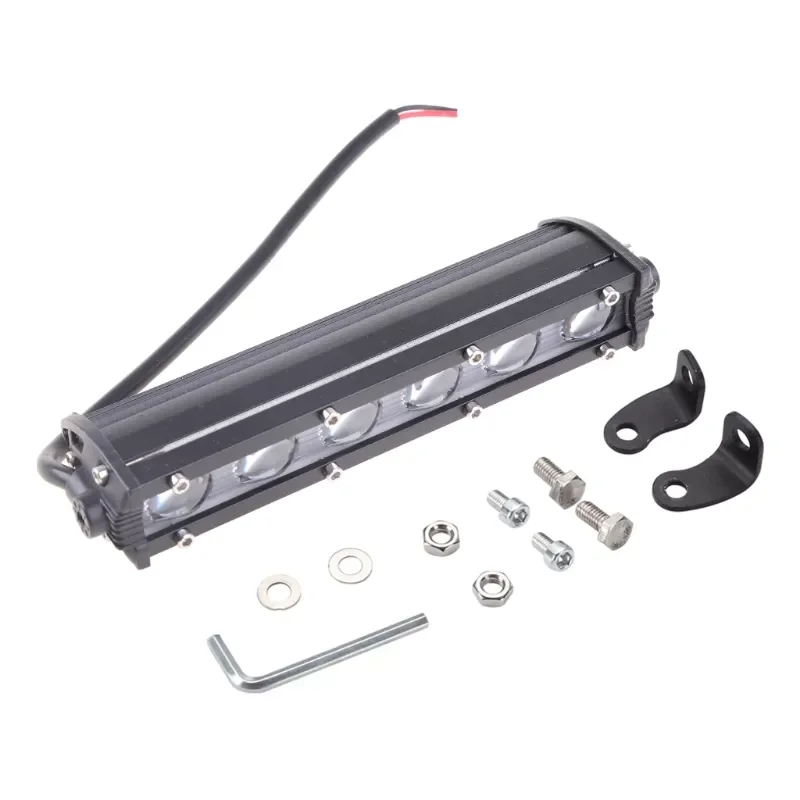 

87HE 8inch 60W Long Bar Work Light LED Spotlight Flood Spot Suv Boat Driving Lamp For Offroad