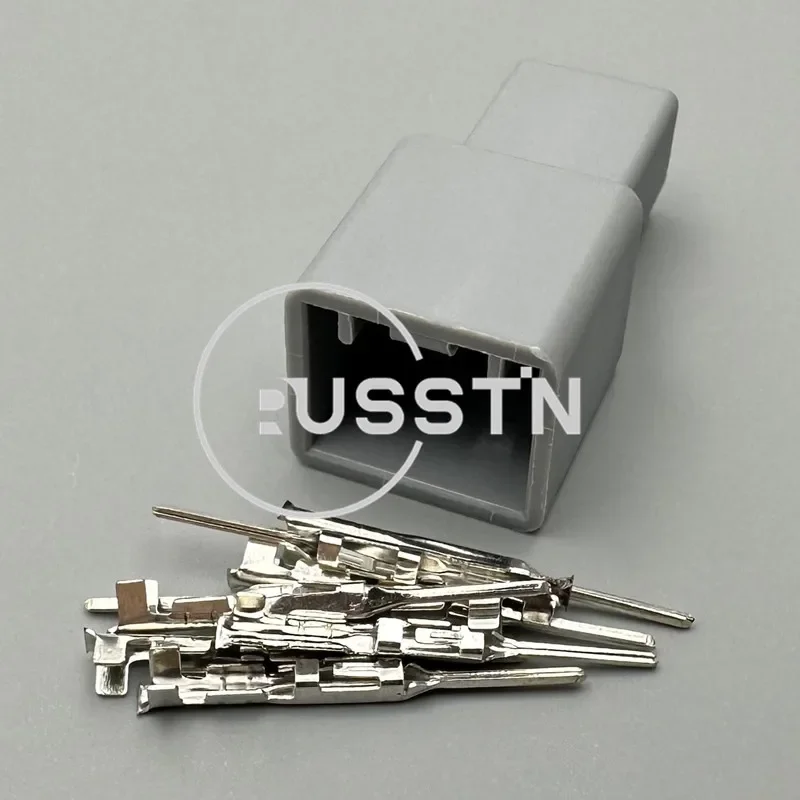 

1 комплект, 8-контактный миниатюрный разъем MX34008SF1, серый, автомобильный жгут проводов, розетка переменного тока в сборе, незапечатанный адаптер