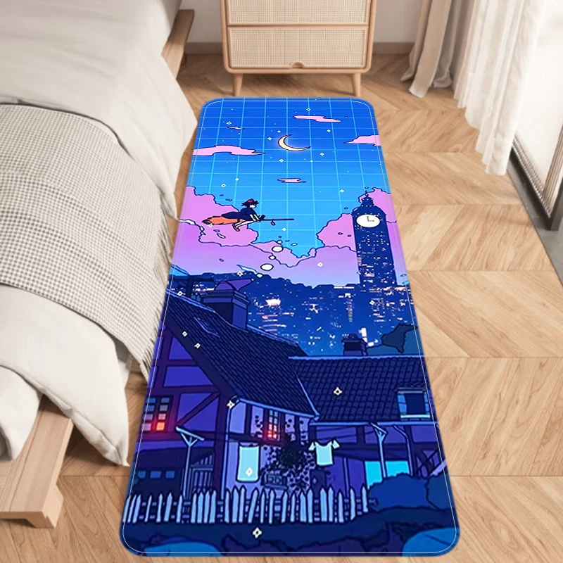 

Kiki's Delivery Service Bedside Mat Room Decor Anime Furniture Home Entrance Door Mats Non Slip Carpet Rug Doormats Rugs Foot