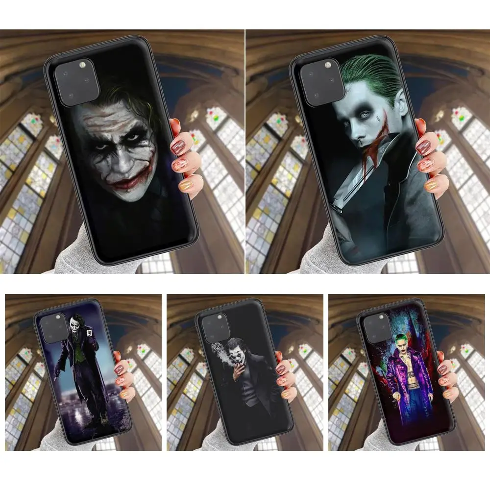 

For iPhone 13 12 11 Pro Max 8 6S 7 Plus XS XR Mini 5S SE 2022 7P 6P Joker Black Back Tpu Cover 3D Lightest