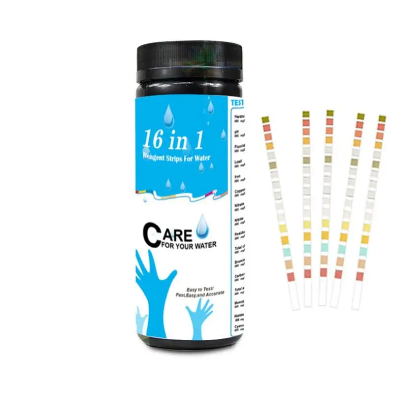 

Набор для тестирования питьевой воды, 16 в 1, 100 шт. Кишечная палочка и т. д. 16 штук