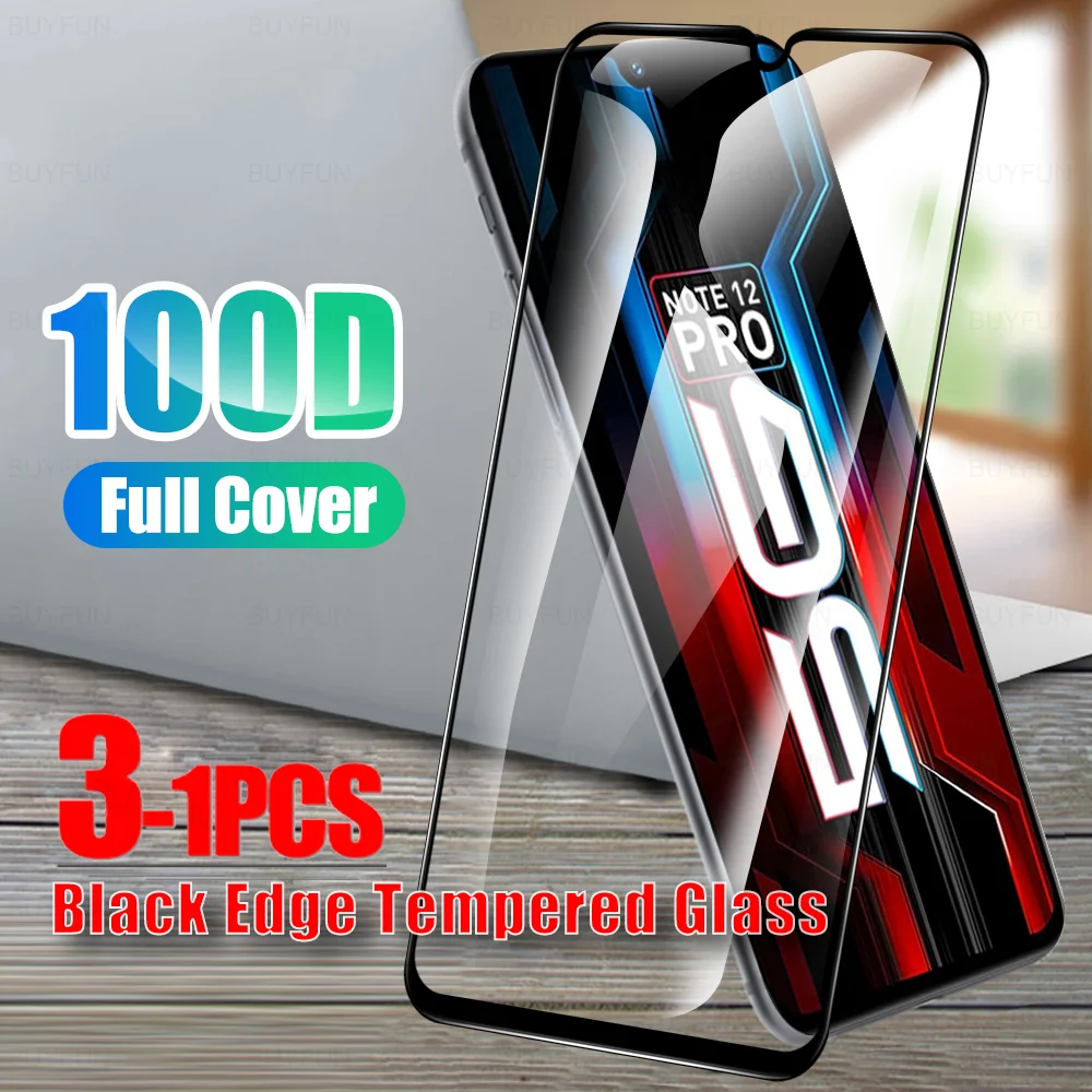 

1-3 шт., защита экрана из закаленного стекла с черными краями для Infinix Note 12 Pro 5G Note12 VIP G96 Hot 11 Play 10 10Pro Nfc 11i 11s 9H