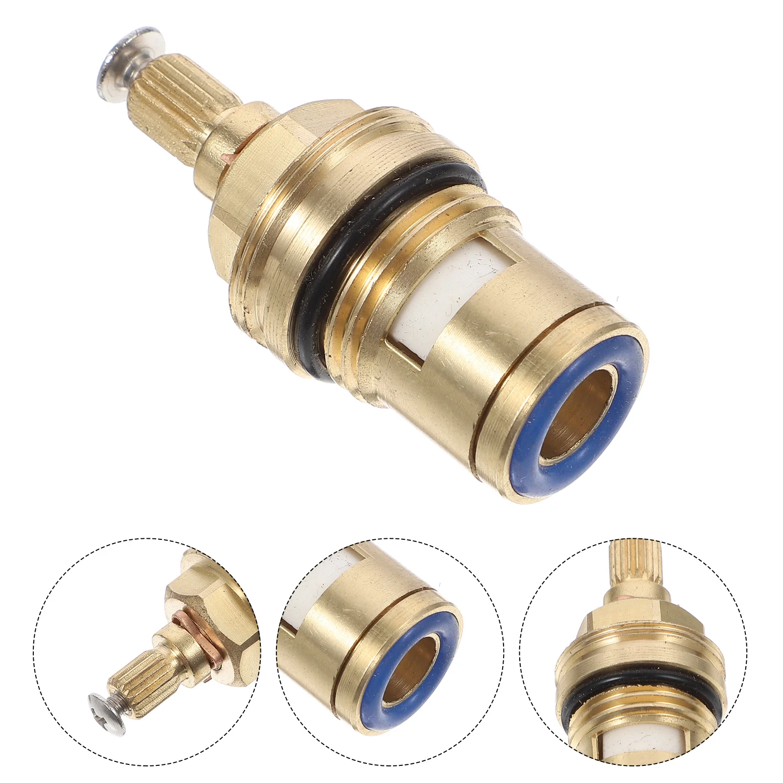 

Valves Replacement Brass Disc Hot& Cold 2PCS- Brass Ceramic Cisc Cartridge