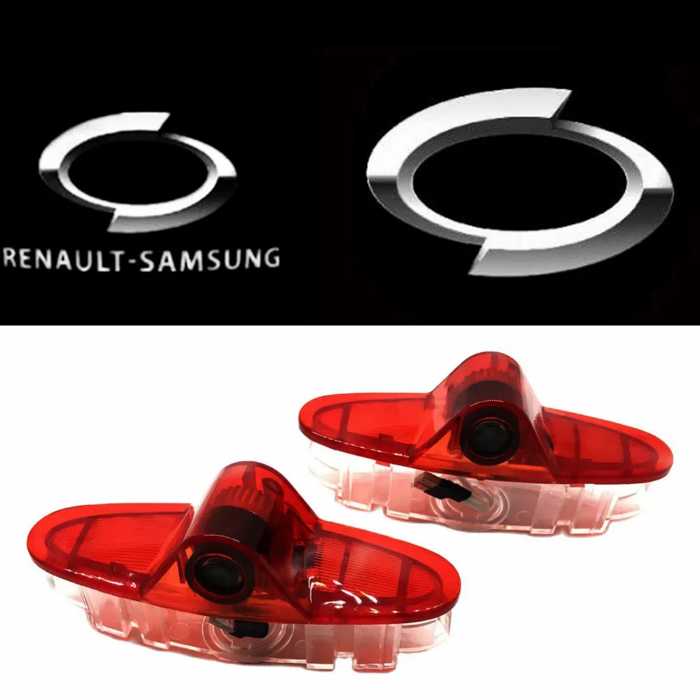 2 шт. светодиодный лазерный проектор с логотипом двери автомобиля для Renault Samsung QM6