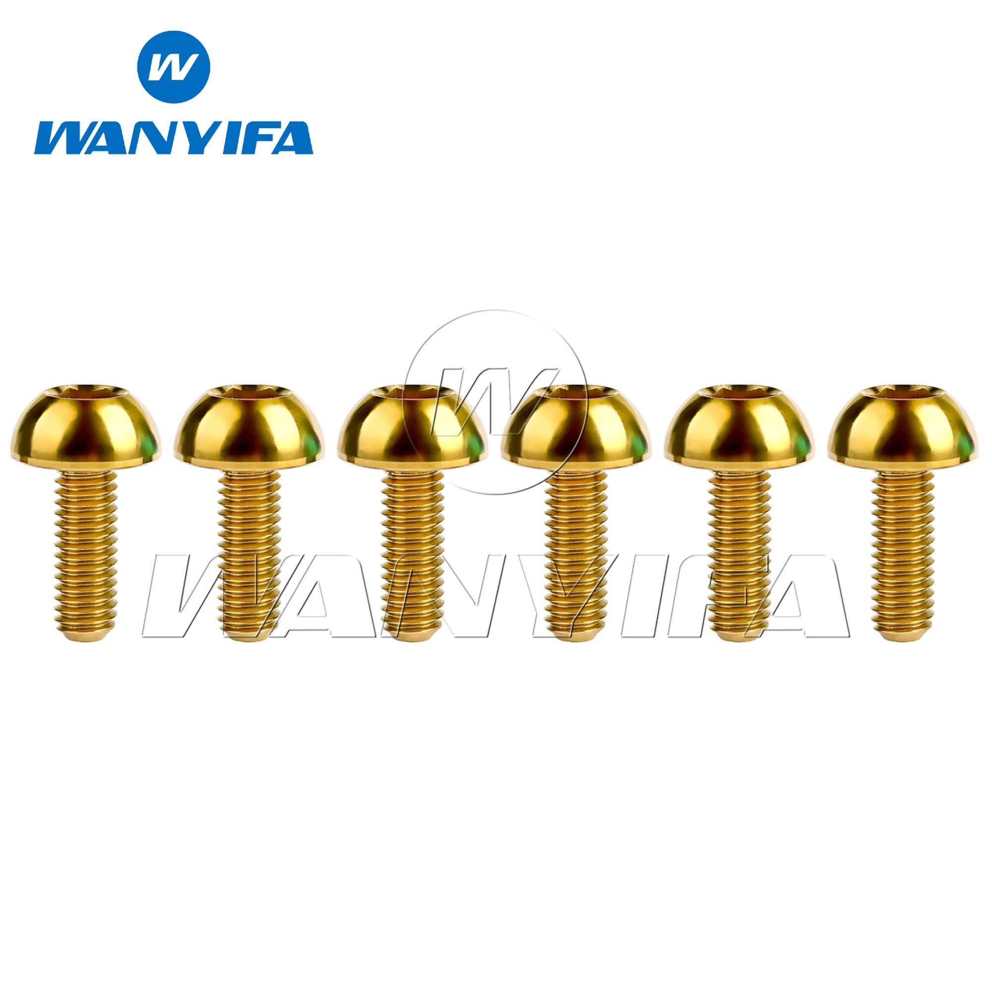 

Титановый болт Wanyifa M6x17 мм, винты с шестигранной головкой для мотоцикла Honda Disc Rotor, 6 шт.