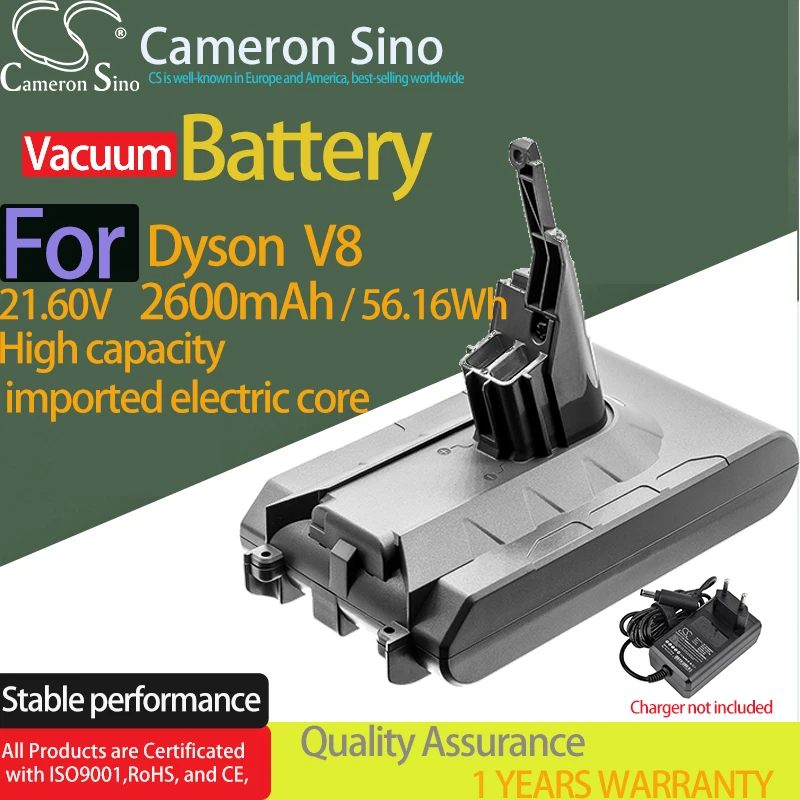 

CS Battery for Dyson V8 Animal Absolute Fluffy SV10 Animal Exclusive fits 215681 967834-02 Vacuum cleaner Battery 2600mah-5000