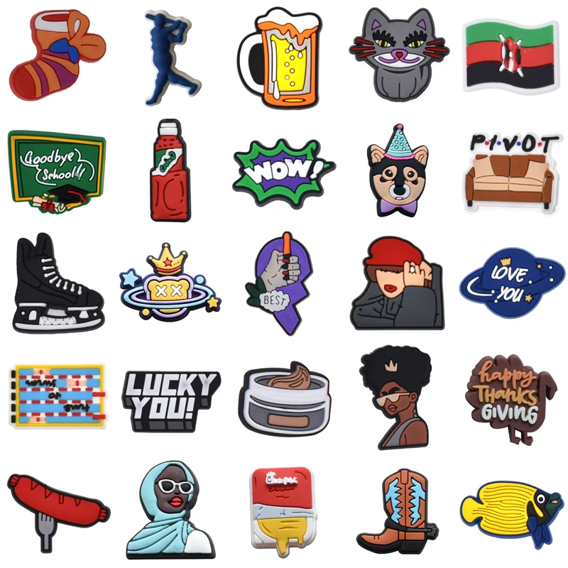 

Shoes Accessories Kids Women Charm Girl Shoe Charms Para Pins Decorations for Crocs Gifts Set Jeans Wholesale Bulk Packs Men Boy