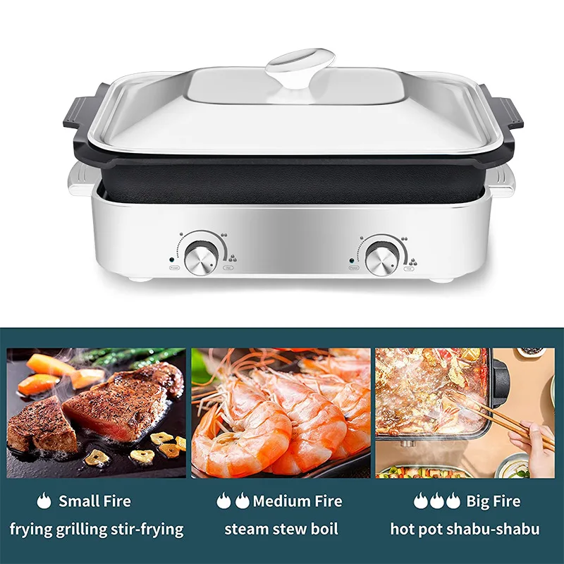 Многофункциональная кастрюля для приготовления пищи электрический гриль