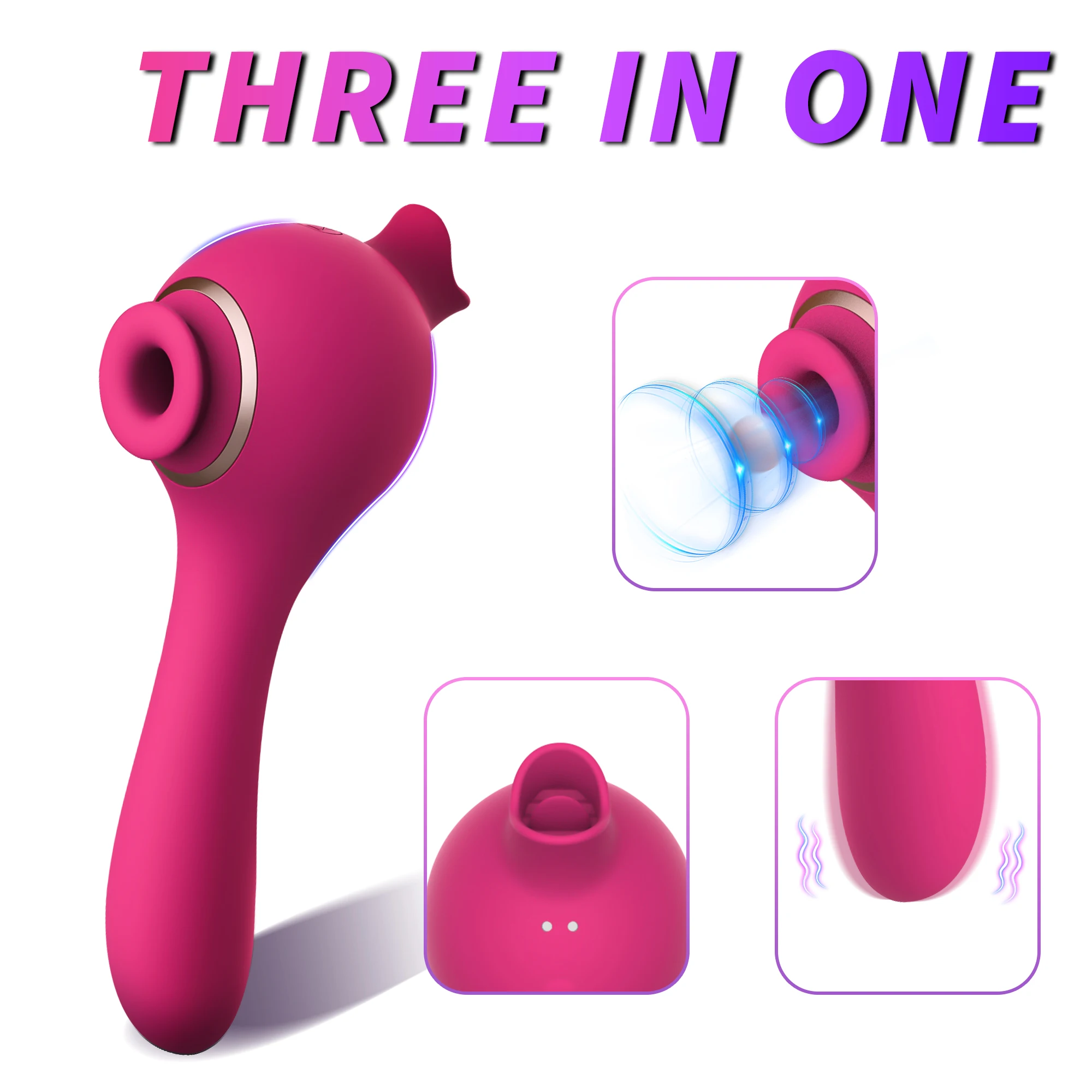 

3 In1 Licking Tongue Sucking Vibrators For Women Clitoris Stimulator 10 Modes Nipple Vagina G Spot Masturbators Massager Sex Toy