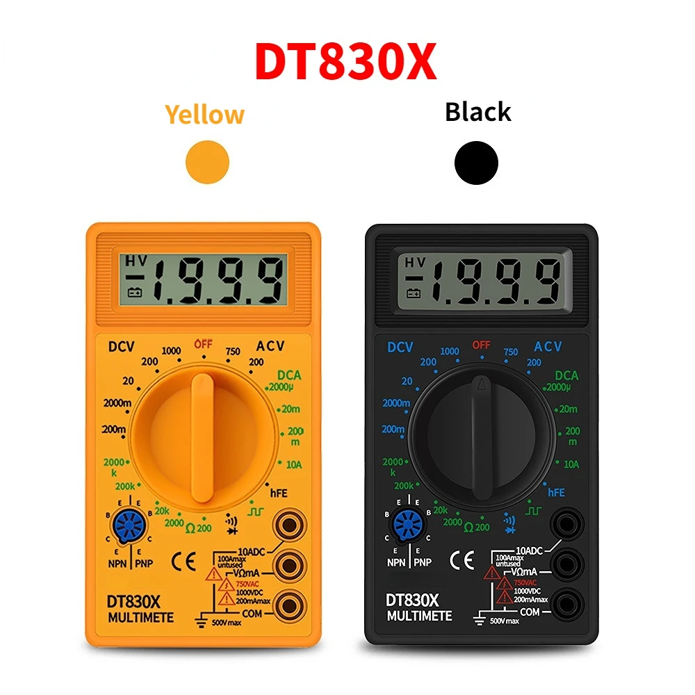 

Цифровой мультиметр Mini DT838X, тестер, вольтметр HTF, измеритель напряжения и сопротивления тока, температуры, амперметр постоянного и переменн...