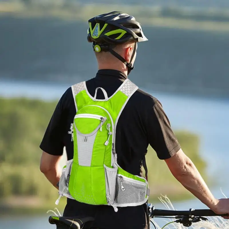 12L Bike Backpack Cycling Backpack With Multiple Compartments Lightweight Hiking Camping Ski And Snow Backpack For Men Women And