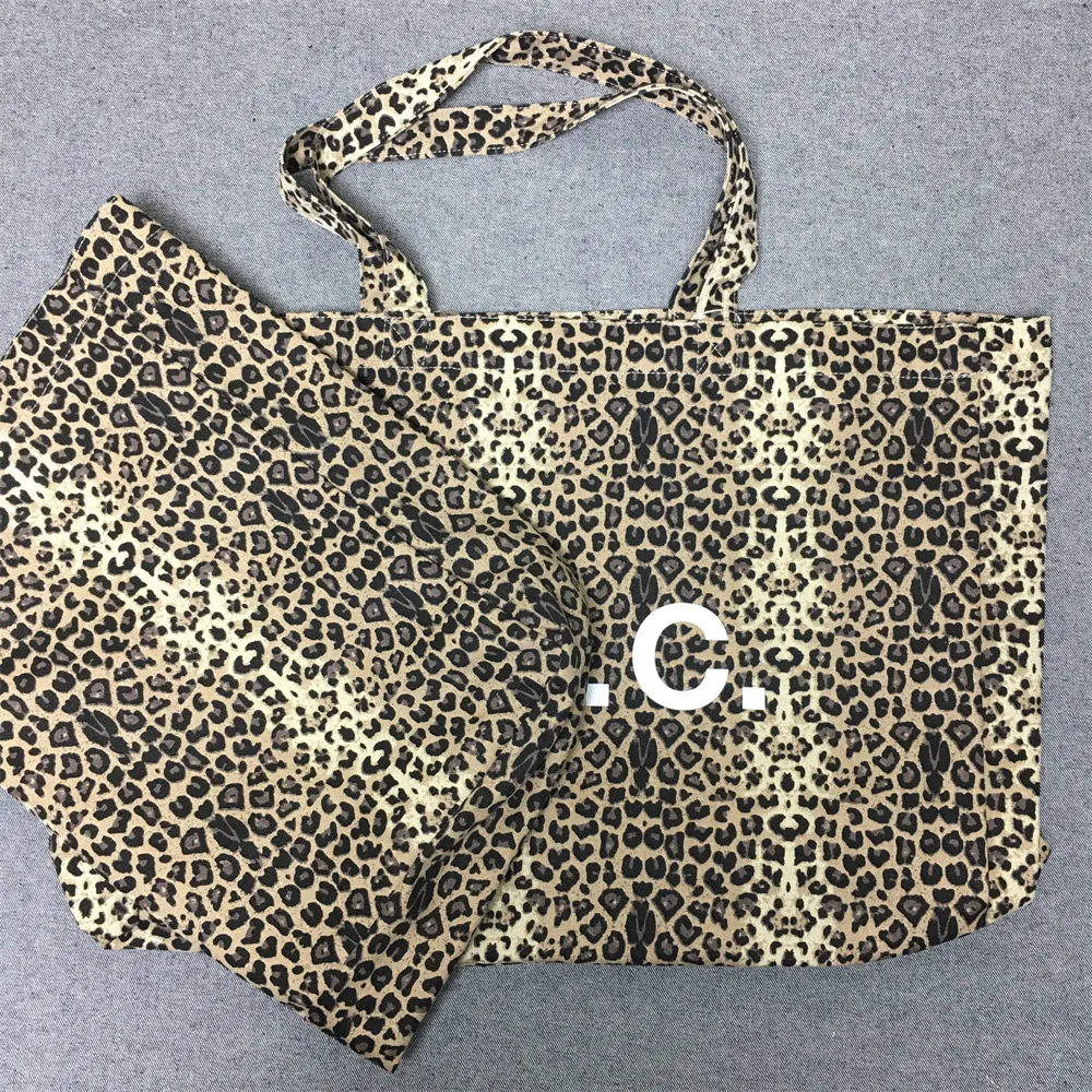 2023 New Leopard Vertical Canvas Shopping Bags Fashion Casual Shoulder Bags Famous Designer Women Purse And Handbags Sac A Main