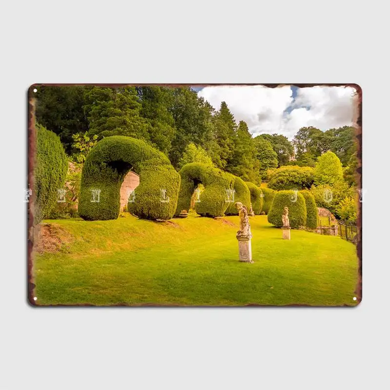 

View Of The Gardens Metal Plaque Poster Pub Living Room Classic Garage Decoration Tin Sign Posters