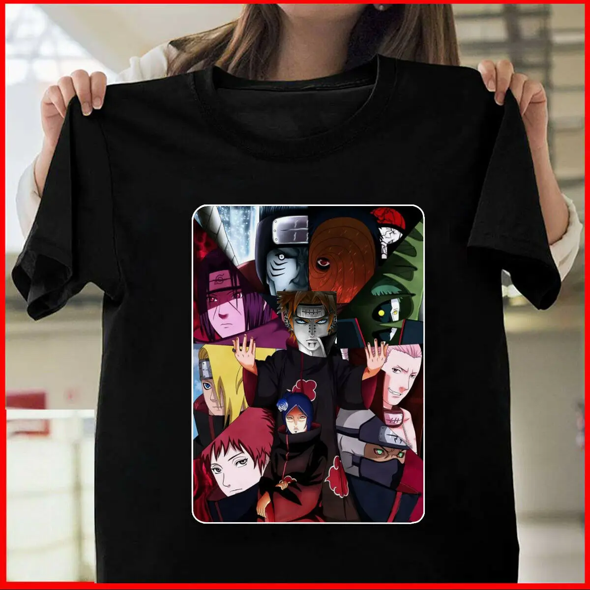

Лидер продаж! Создайте всех персонажей с лицом Наруто, веселая аниме футболка