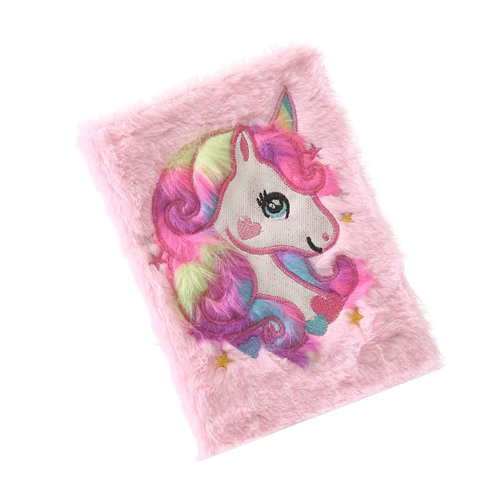 

1PC Plush Fuzzy Notebook Stationery Office School Supplies Pocketbook