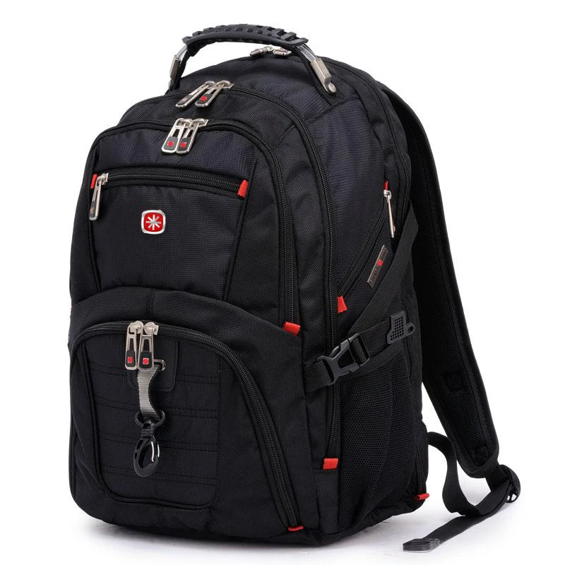 Swiss-mochila impermeable para hombre, bolsa de viaje para ordenador, Notebook, escolar, de...