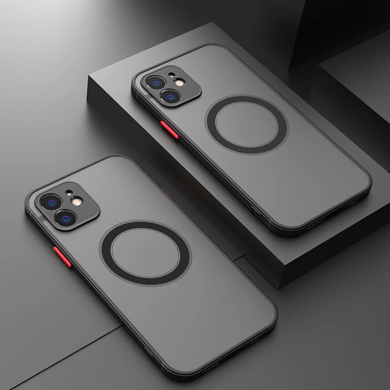 

Magnetic Luxury For Magsafe Wireless Charge Phone Case For Iphone 14 Plus 13 12 11 Pro Max Mini X Xr Xs Shockproof Armor Cover