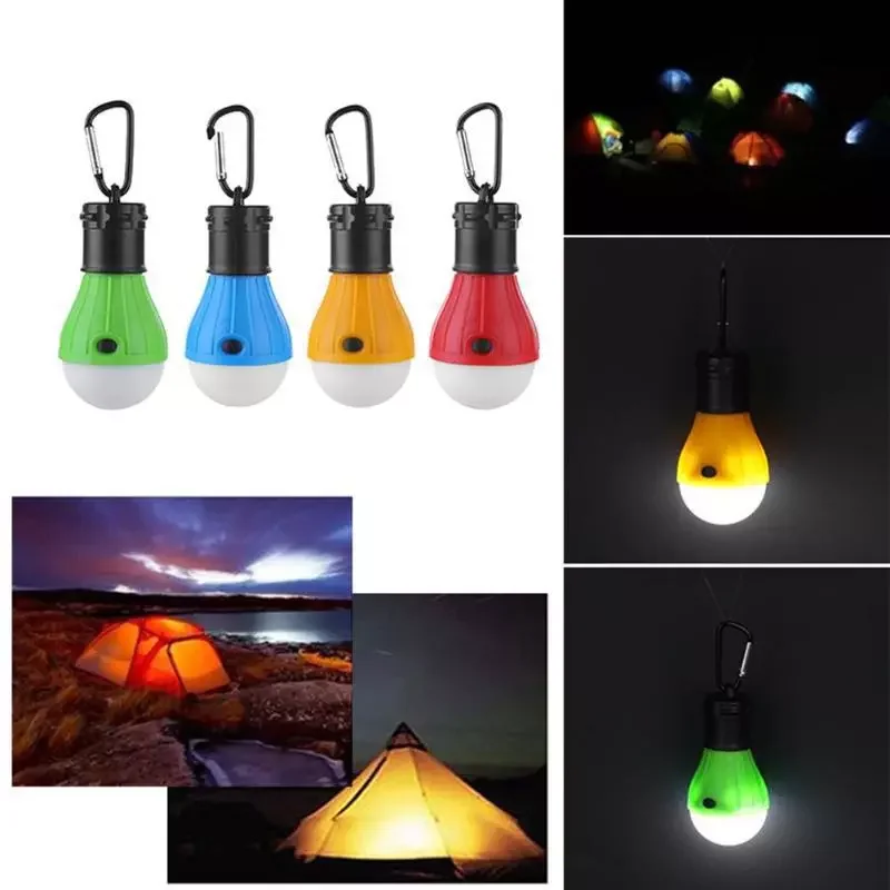 

Camping Mini Tent Lamp 3-Color Portable LED Waterproof Lamp Emergency Camping Signal Lamp Strong/weak Light SOS Light