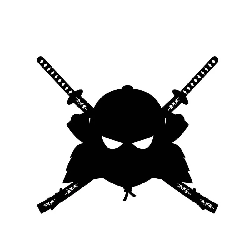 

Креативная наклейка «Загадочный солдат, воин», боевой Самурай, покрытие кузова автомобиля, черная/серебряная виниловая наклейка, 15 см * 13 см