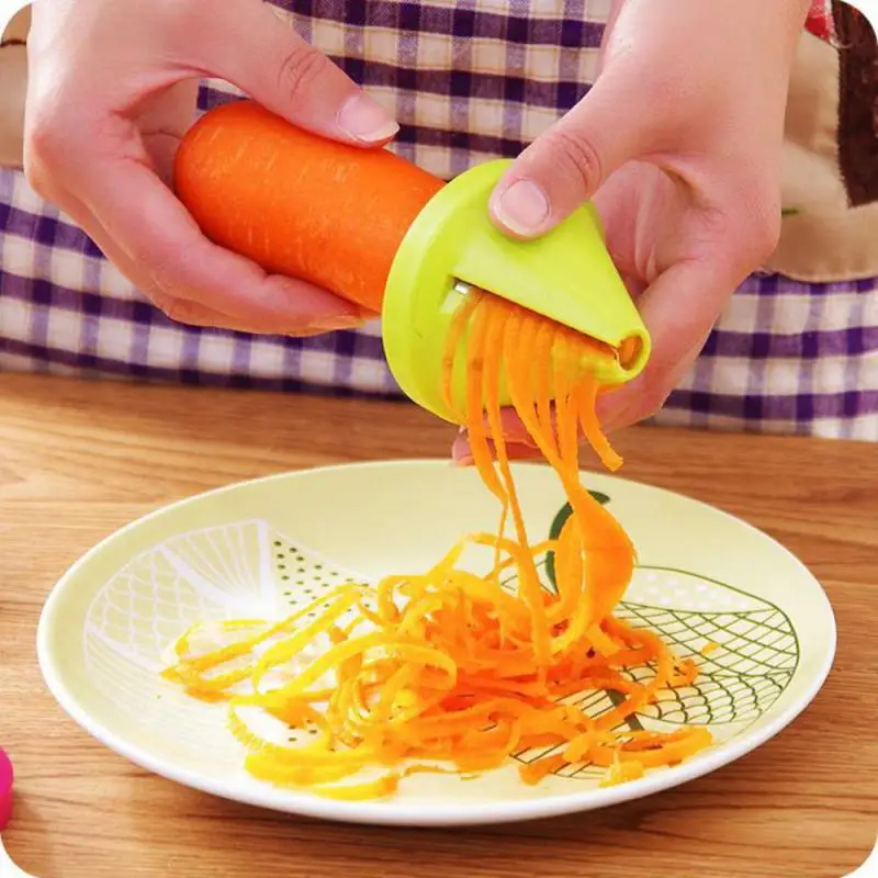 

Kitchen Tool Vegetable Fruit Multifunction Spiral Shredder Peeler Manual Potato Carrot Radish Rotating Grater Kitchen Accessorie