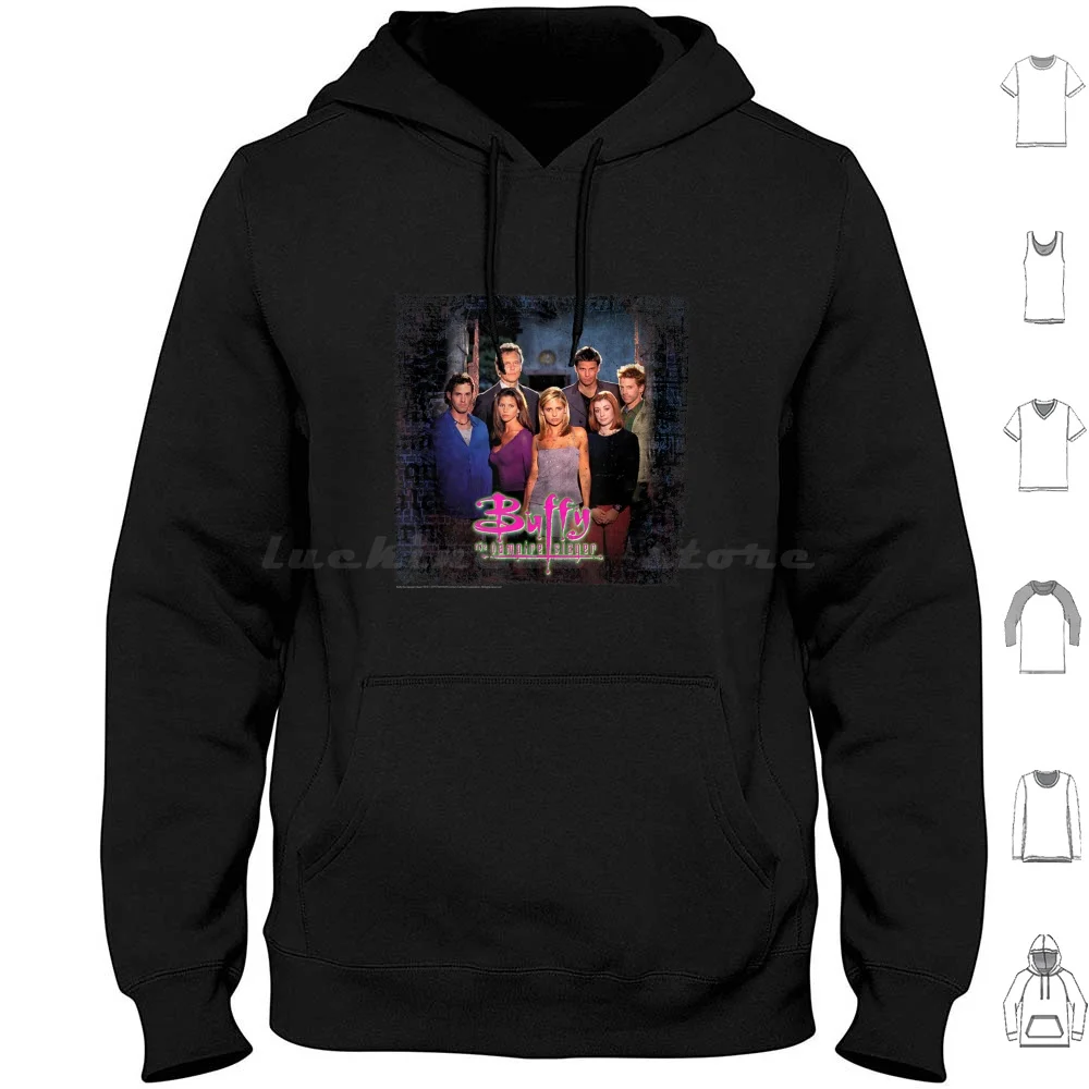 

Buffy The Vampire Art Hoodie cotton Long Sleeve Buffy The Vampire 90S Iconic Buffy Fashion Cute Iconic Vampire 90S