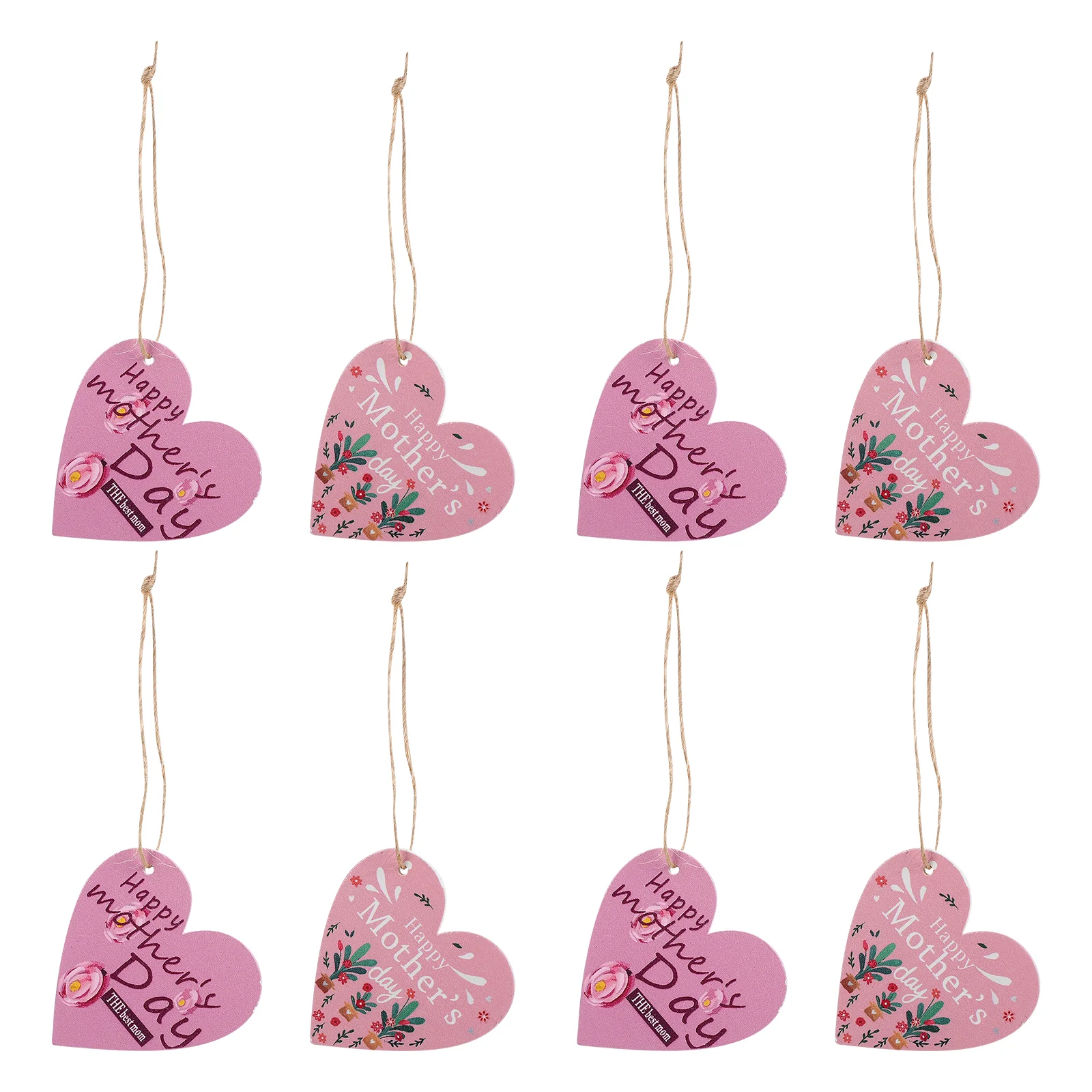 

24Pcs Heart Shaped Wood Tags Wedding Heart Decoration