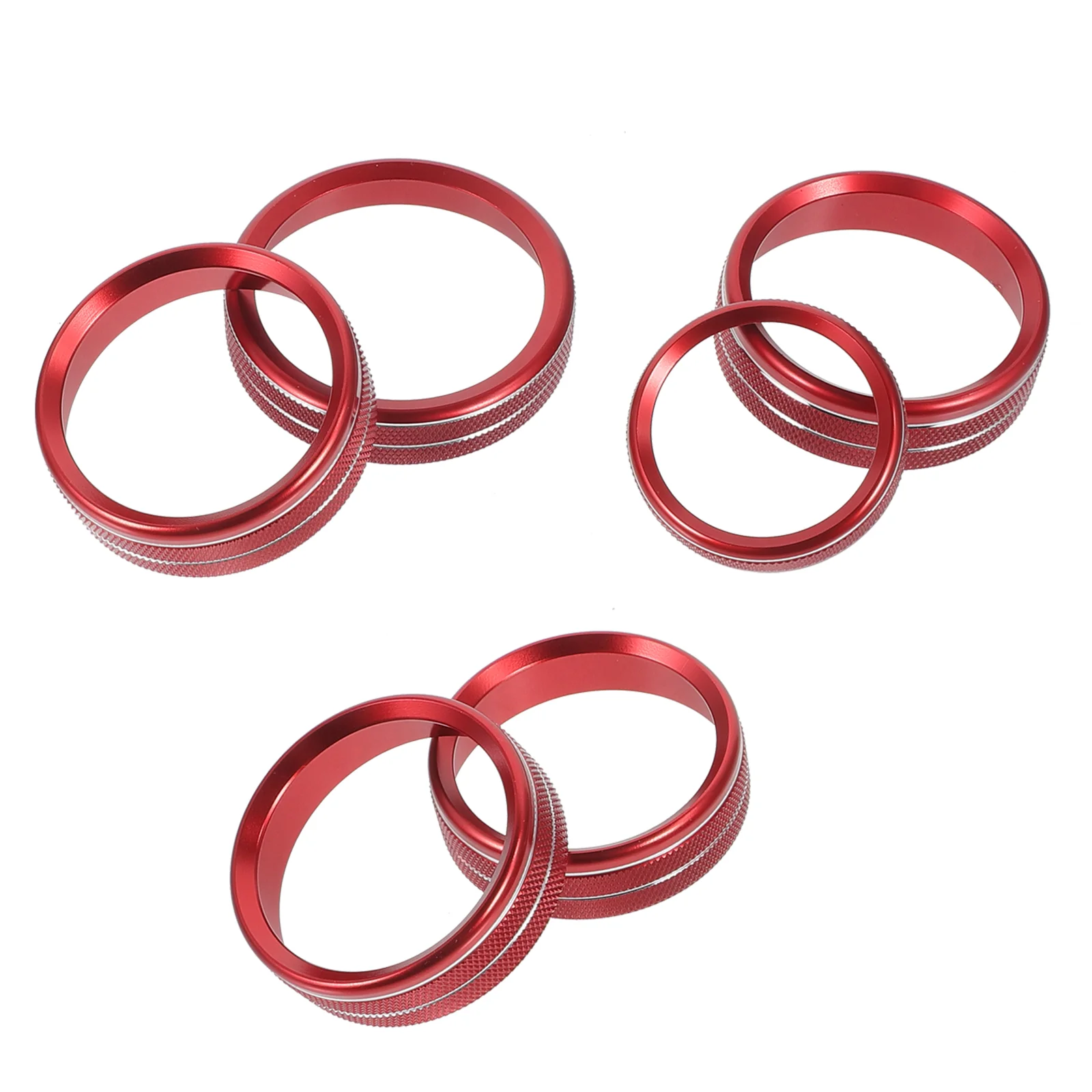 

6 Pcs Accessories Your Car AC Button Trim Air Conditioner Switch Cover Volume Button Trim Car Supply