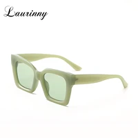 trendy green oversized square women sunglasses 2022 brand retro big cat eye rectangle tortoiseshell men shades sun glasses uv400