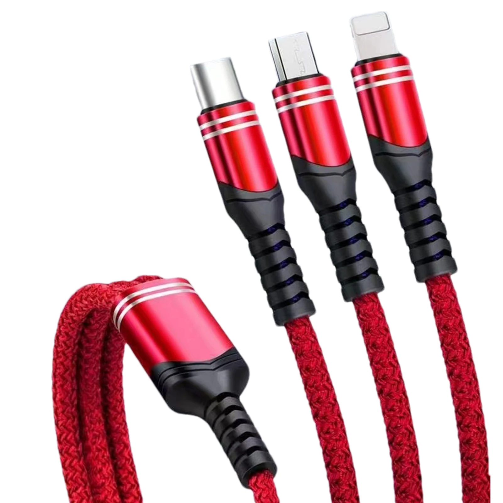 

Зарядный кабель 3 в 1 с портами Micro USB Type-C и USB Type-C