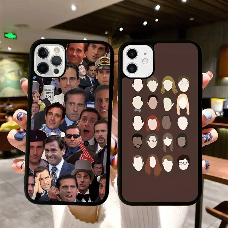 

Michael Scott The Office Funny Humor TV Phone Case Silicone PC+TPU Case for iPhone 11 12 13 Pro Max 8 7 Plus X SE XR Hard Fundas
