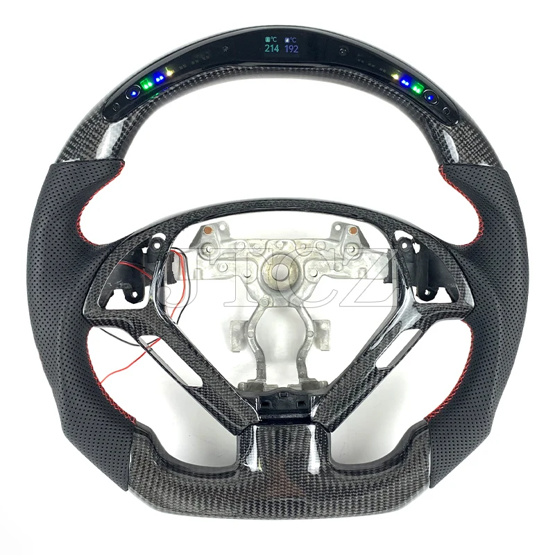 

Руль из углеродного волокна со светодиодным дисплеем для Infiniti G35 G37 G25 Q60 EX35 EX37 2011 2012 2013 2014 2015 2016